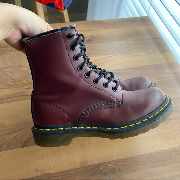 Cherry red Dr Marten boots - Picture 13 of 15